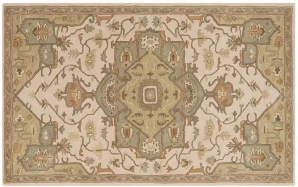 Kalle Rug - Beige/Moss - Beige