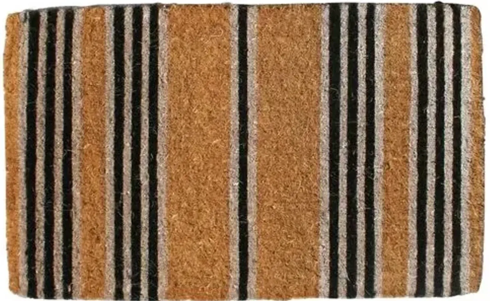 Stripes Outdoor Mat - Brown/Black