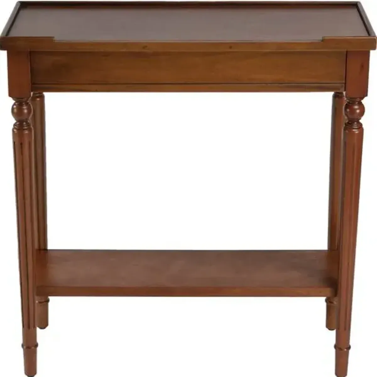 Jenna 2-Shelf Console - Olive Ash - Brown