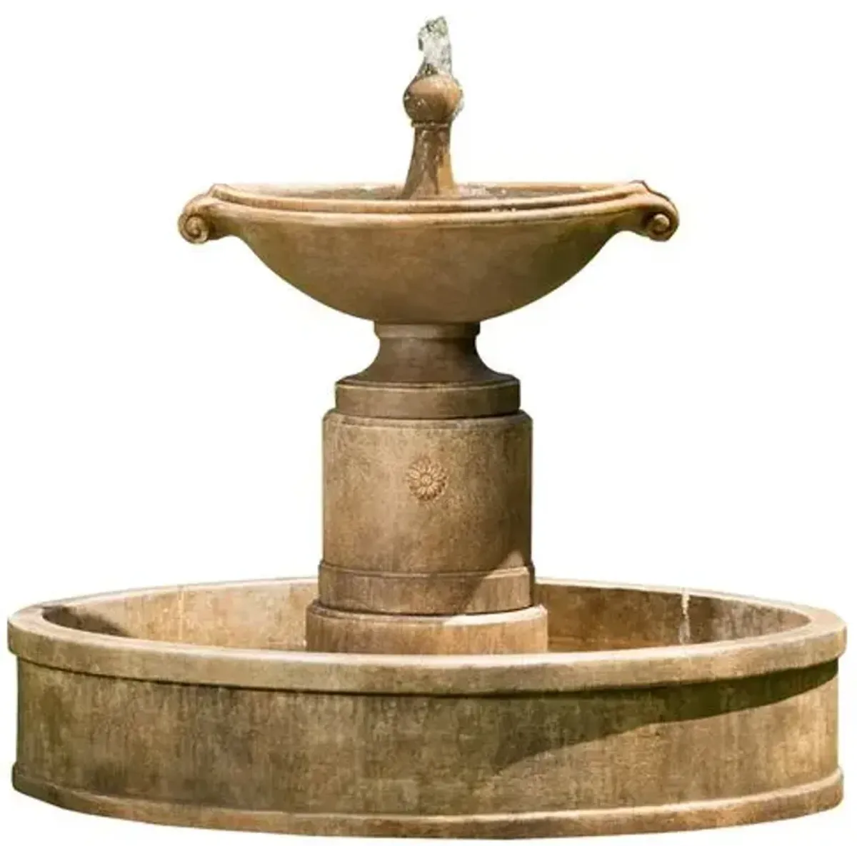 41.5" Borghese in Basin Fountain - Campania International - Beige