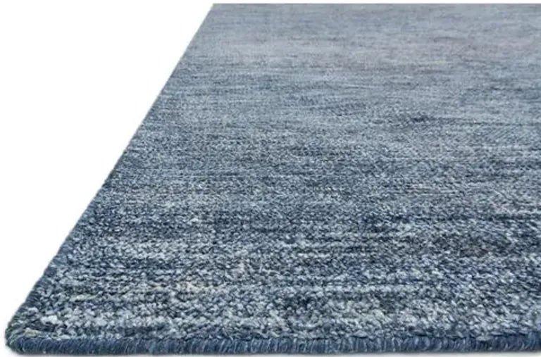 Stella Hand-Knotted Rug - Denim - Blue - Blue