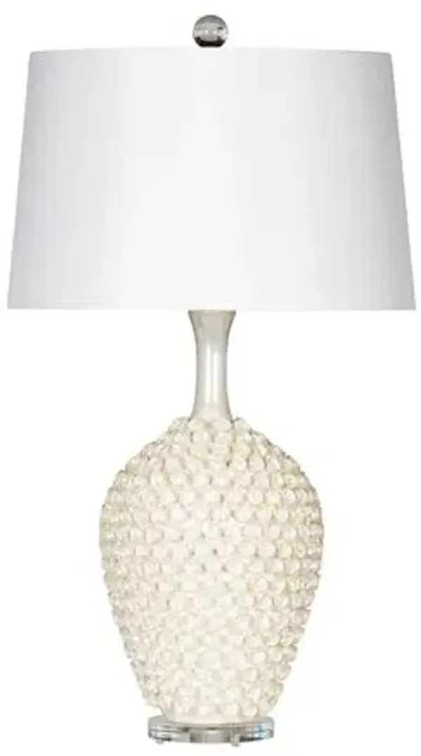 Neptune Table Lamp - Pearl Glaze - Bradburn Home