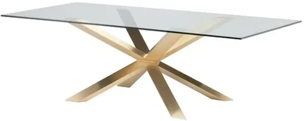 Couture 96" Dining Table - Gold