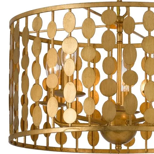 Layla Chandelier - Antique Gold - Crystorama