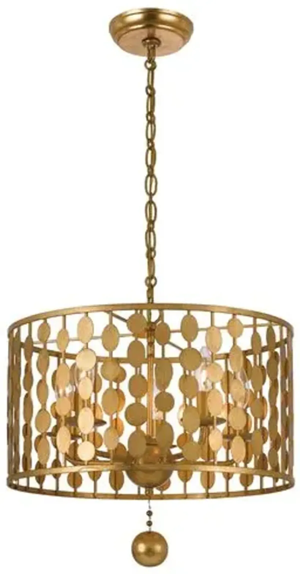 Layla Chandelier - Antique Gold - Crystorama