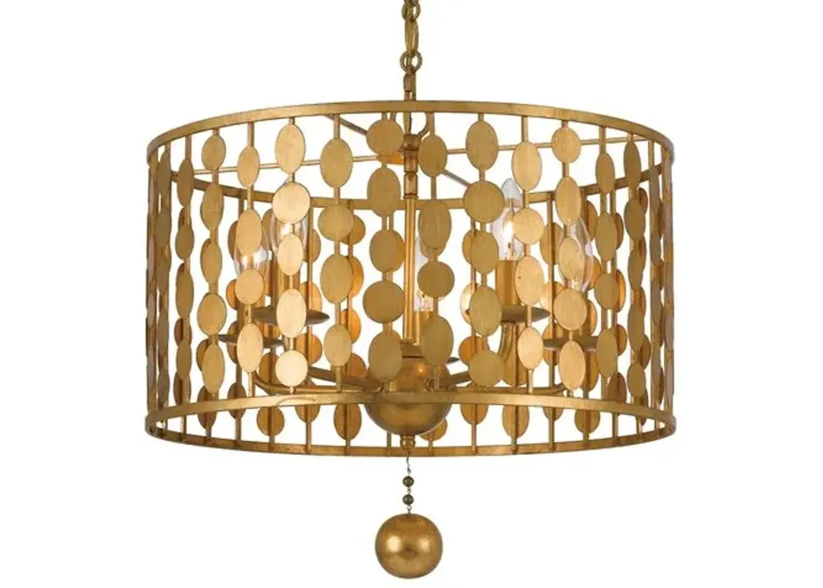 Layla Chandelier - Antique Gold - Crystorama