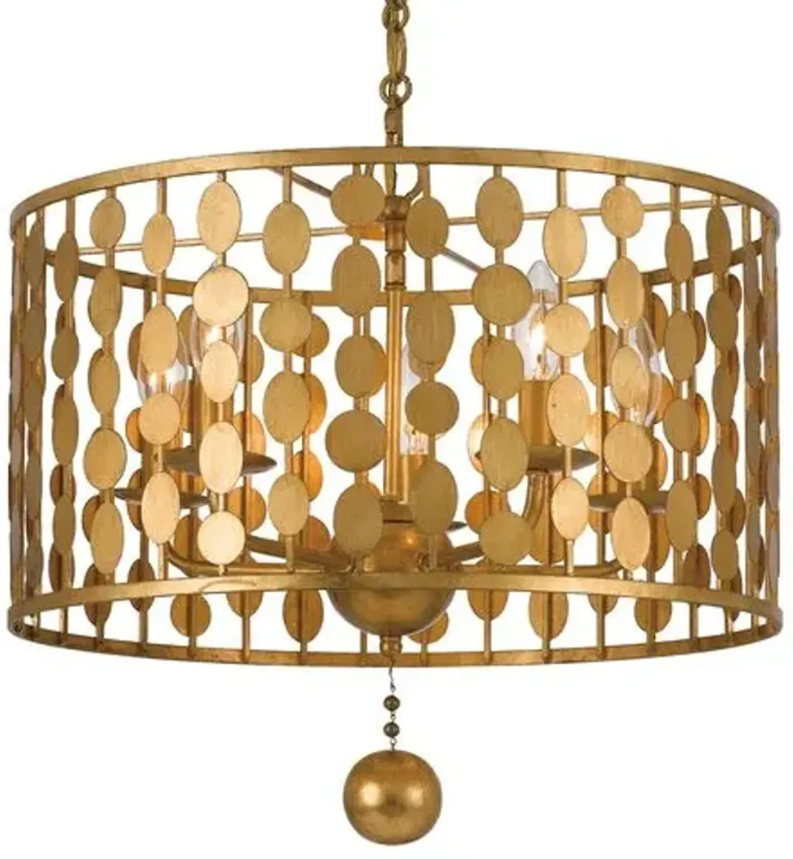 Layla Chandelier - Antique Gold - Crystorama