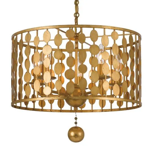 Layla Chandelier - Antique Gold - Crystorama