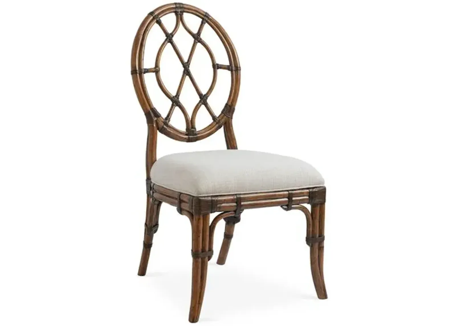 Cedar Key Oval-Back Side Chair - Ivory - Tommy Bahama