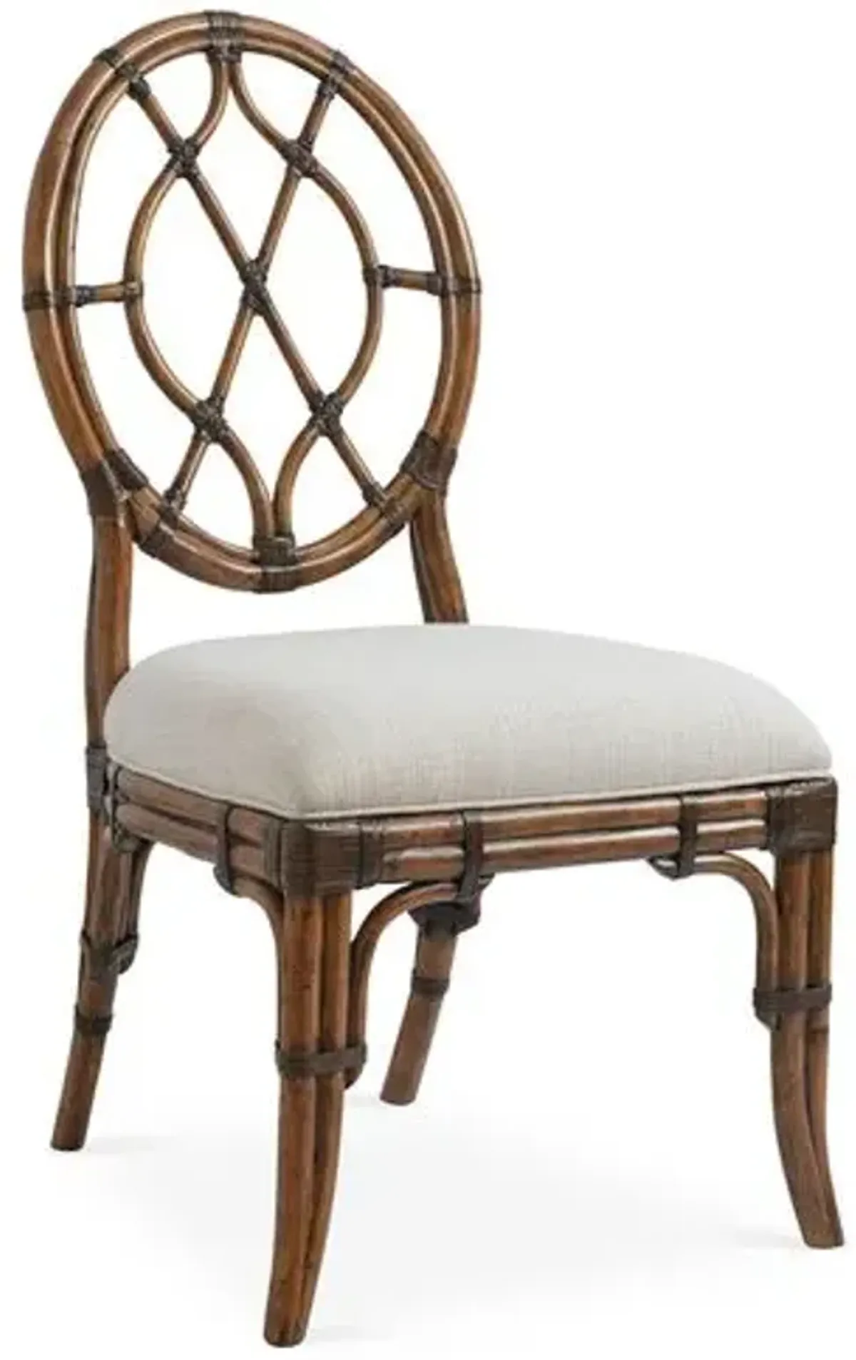 Cedar Key Oval-Back Side Chair - Ivory - Tommy Bahama