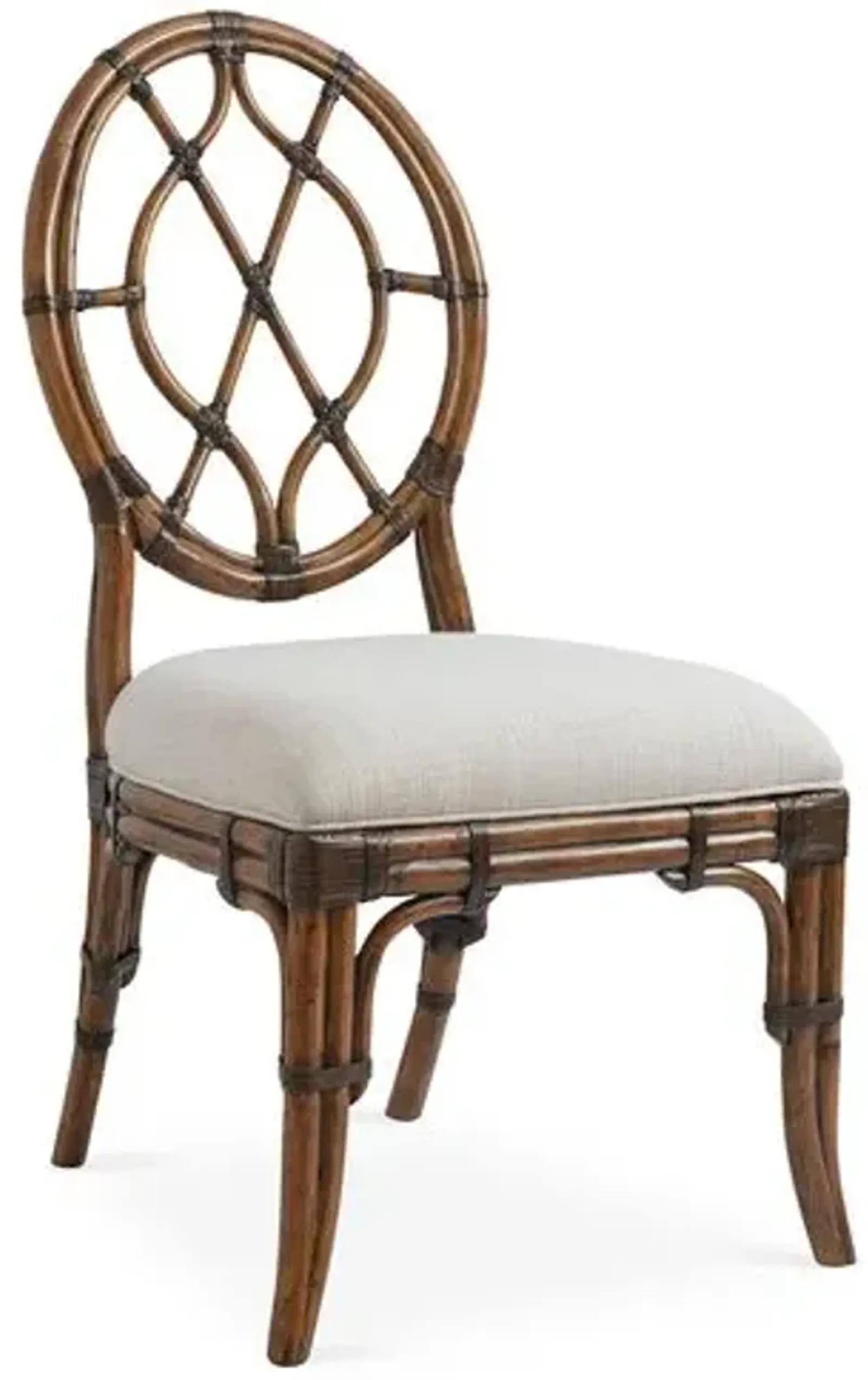 Cedar Key Oval-Back Side Chair - Ivory - Tommy Bahama