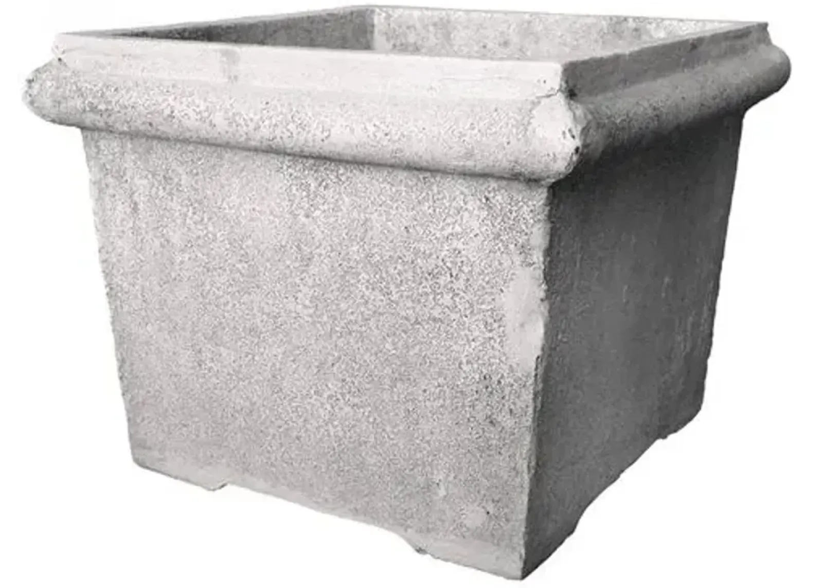 21" Logan Outdoor Planter - Cathedral White - Gray - 21"l x 21"w x 16.5"h