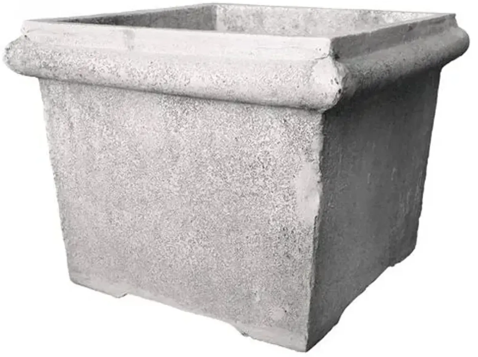 21" Logan Outdoor Planter - Cathedral White - Gray - 21"l x 21"w x 16.5"h