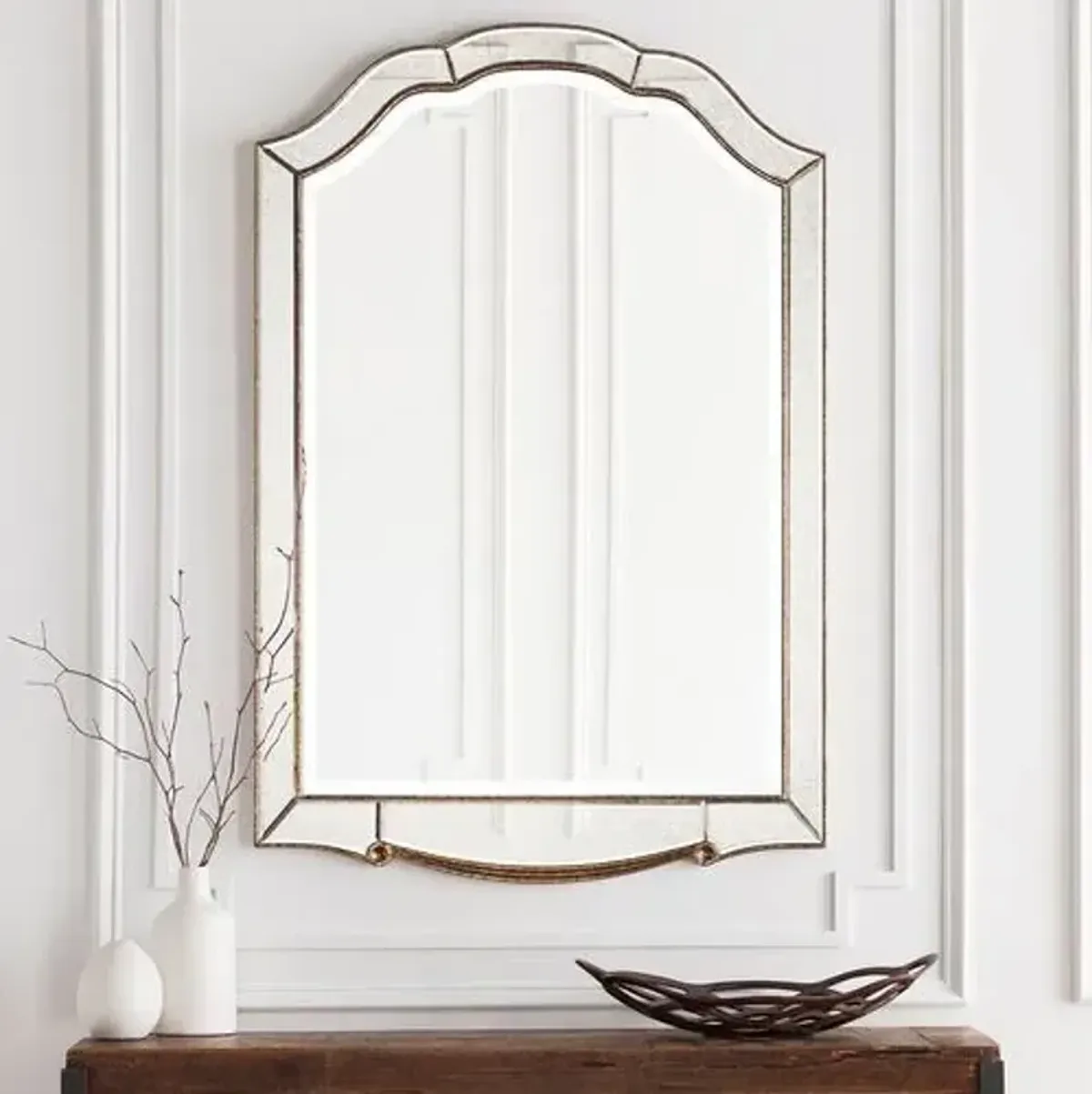 Jamie Oversized 32x48 Mirror - Champagne - Gray