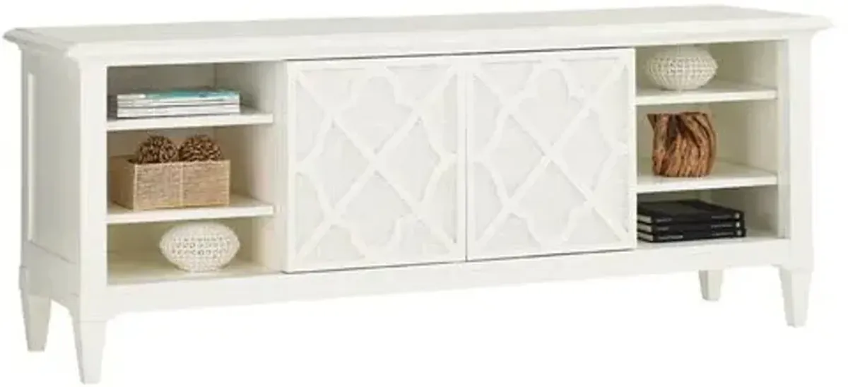 Warf Street 72" Media Console - White - Tommy Bahama