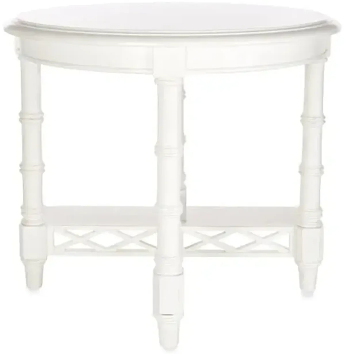 Edgehill 28" Round Side Table - White - Tommy Bahama