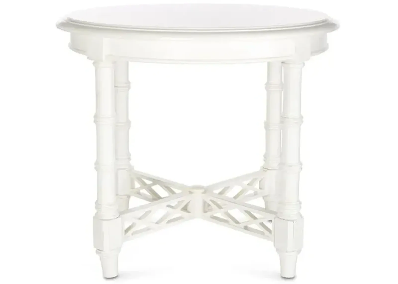 Edgehill 28" Round Side Table - White - Tommy Bahama