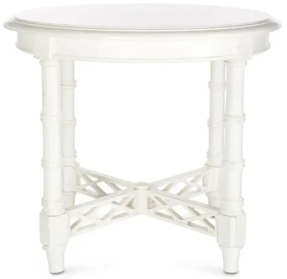 Edgehill 28" Round Side Table - White - Tommy Bahama