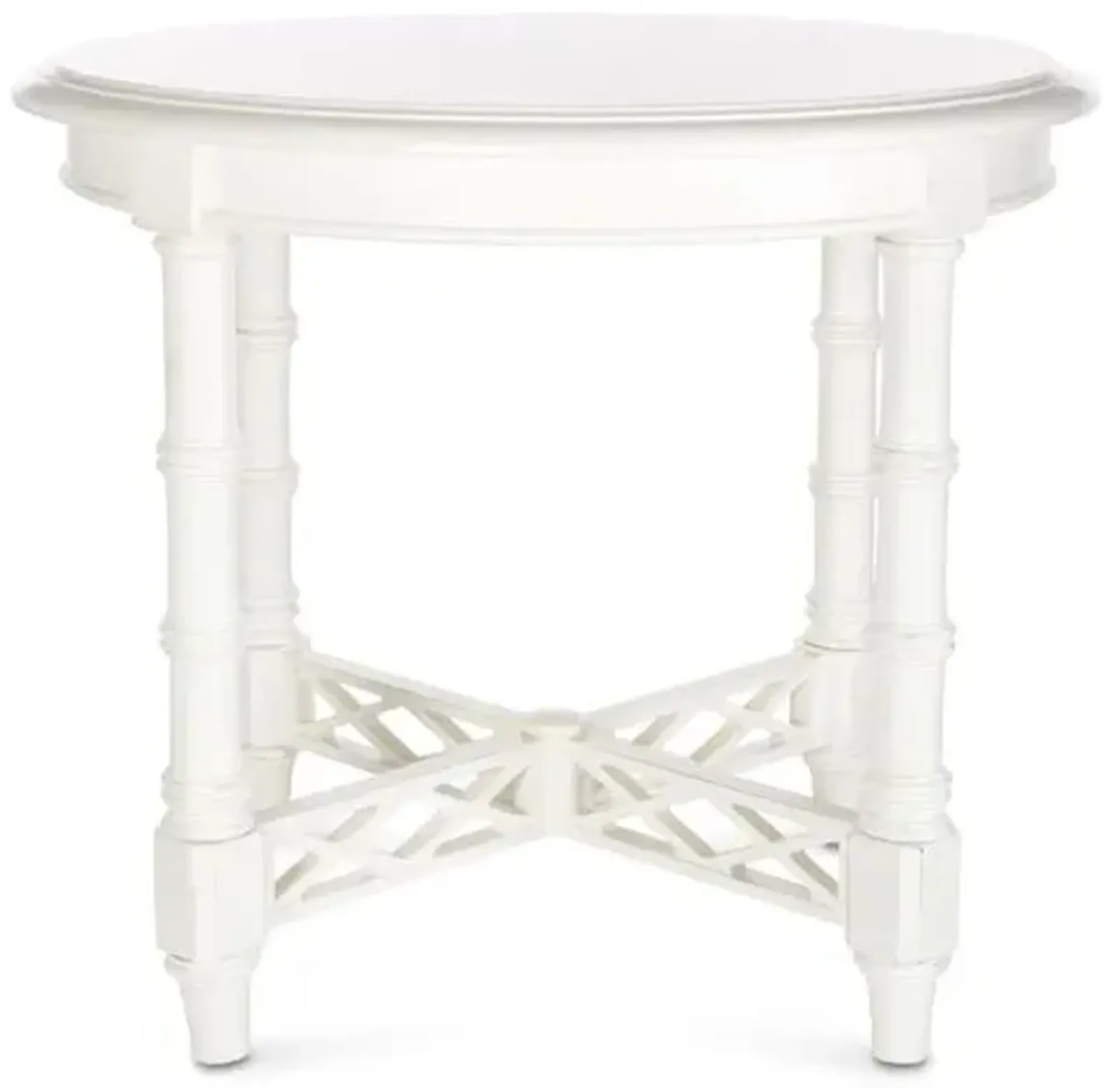 Edgehill 28" Round Side Table - White - Tommy Bahama