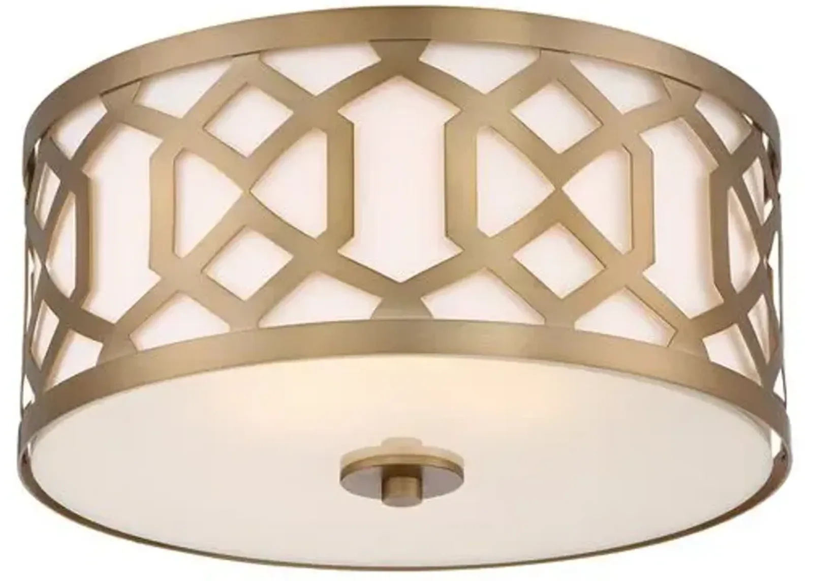 Jennings 3-Light Ceiling Mount - Brass - Crystorama - Gold