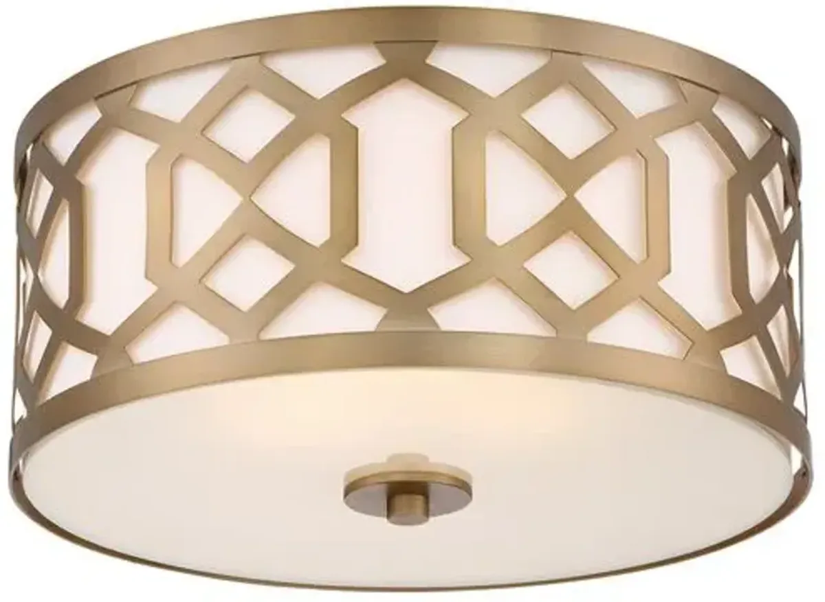 Jennings 3-Light Ceiling Mount - Brass - Crystorama - Gold