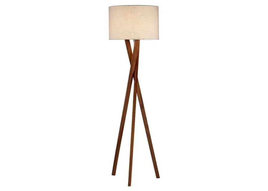 Stanley Tripod Floor Lamp - Walnut