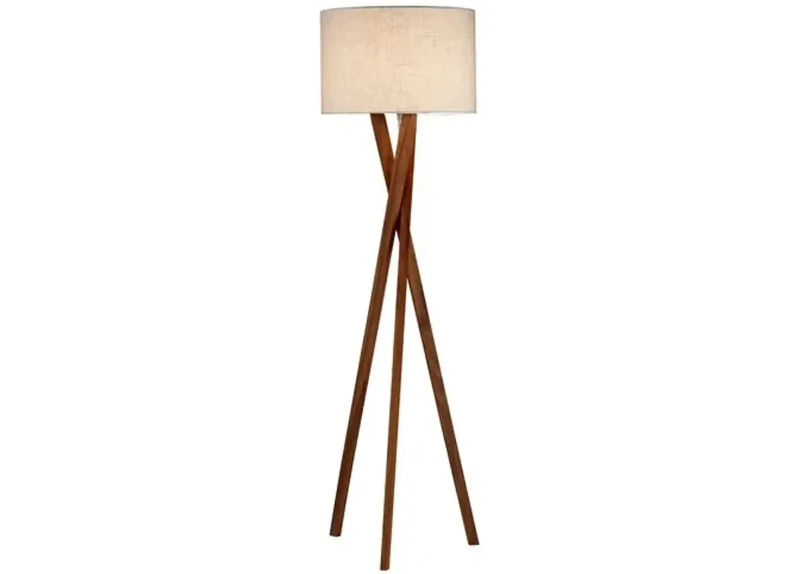 Stanley Tripod Floor Lamp - Walnut