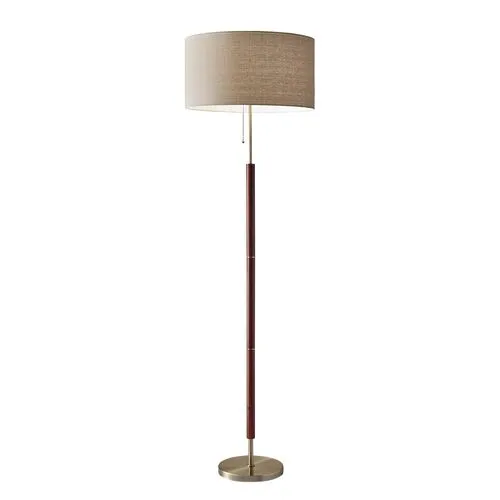 Hamlin Floor Lamp - Walnut