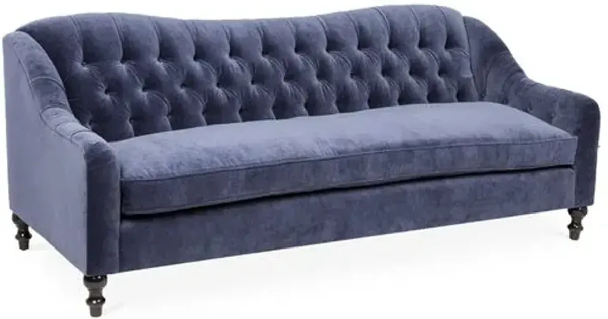 Waverly Tufted Sofa - Velvet - Kim Salmela - Handcrafted