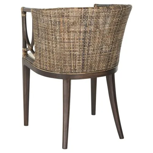 Nala Armchair - Brown - White