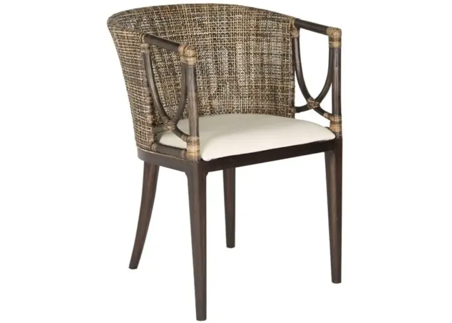 Nala Armchair - Brown - White