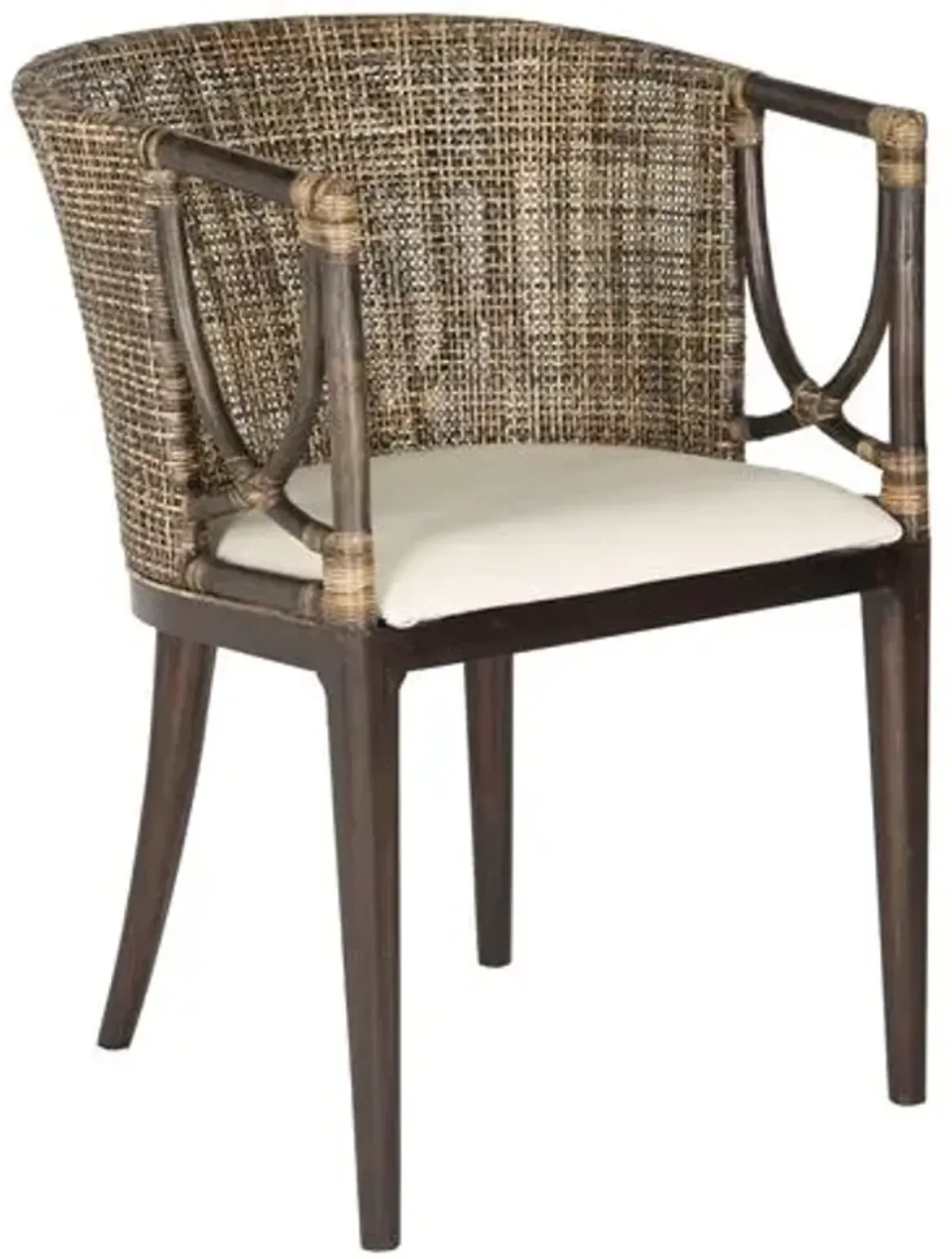 Nala Armchair - Brown - White