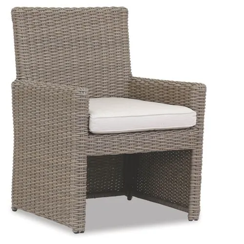 Neptune Outdoor Armchair - Ivory Sunbrella