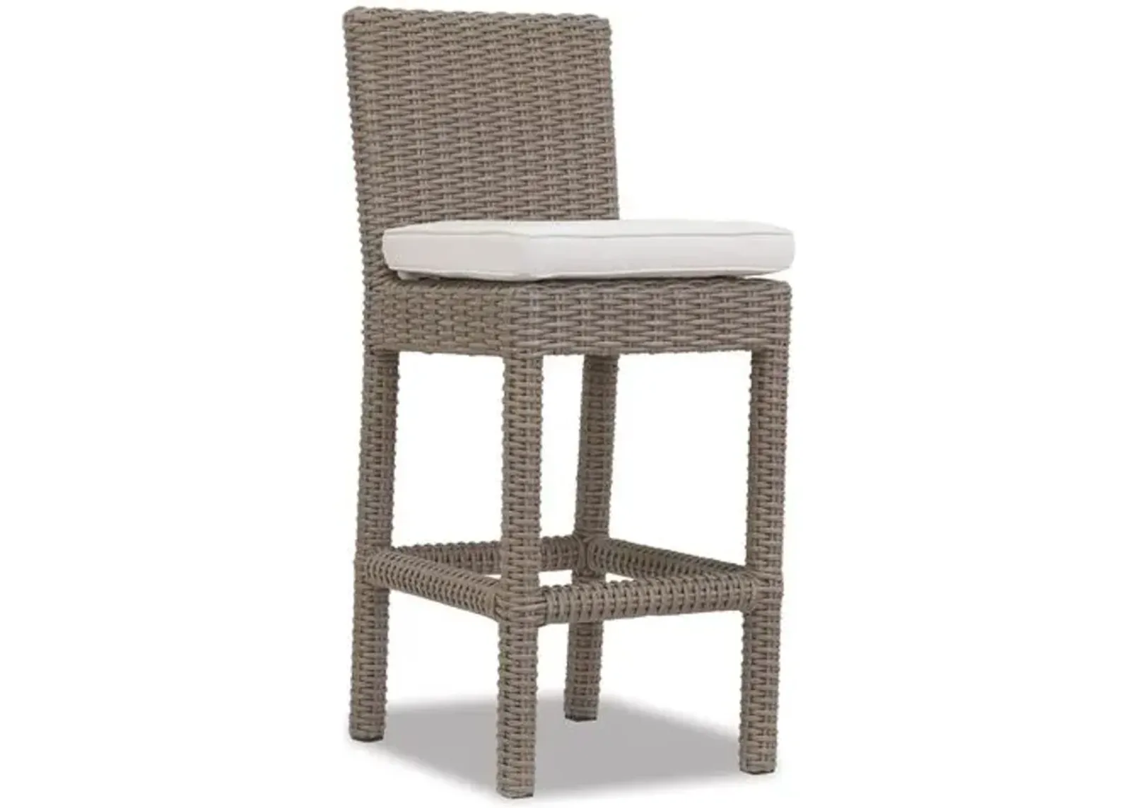 Neptune Outdoor Barstool - Ivory Sunbrella