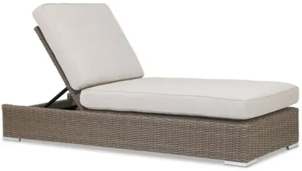 Neptune Outdoor Aluminum/Resin Wicker Adjustable Chaise - Ivory - Comfortable, Sturdy, Stylish