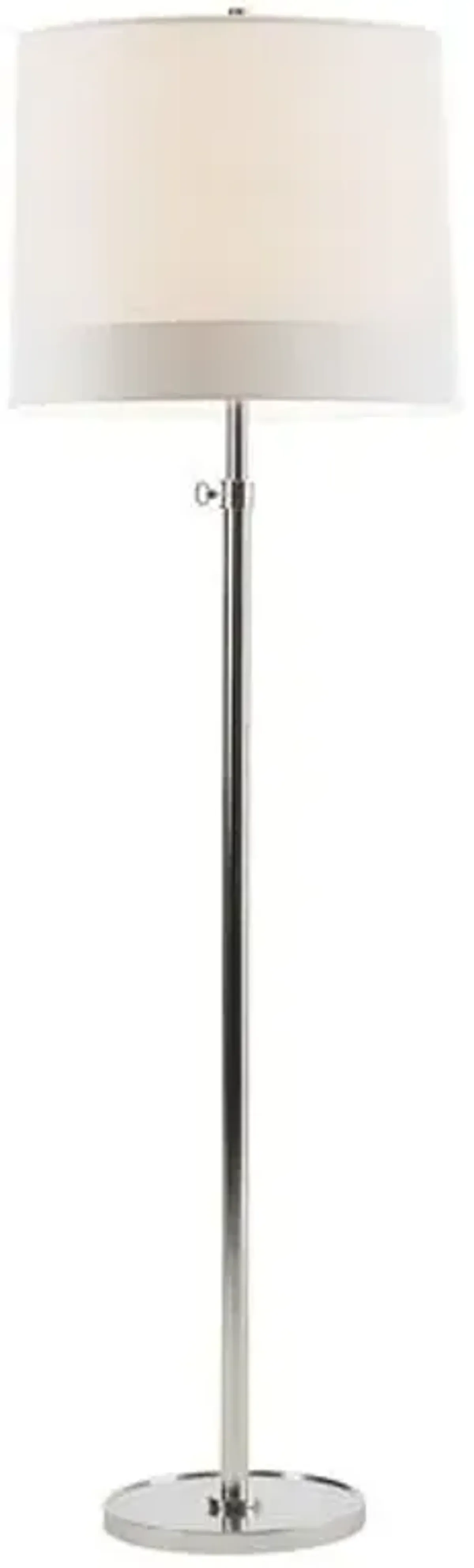 Visual Comfort - Simple Floor Lamp - Soft Silver