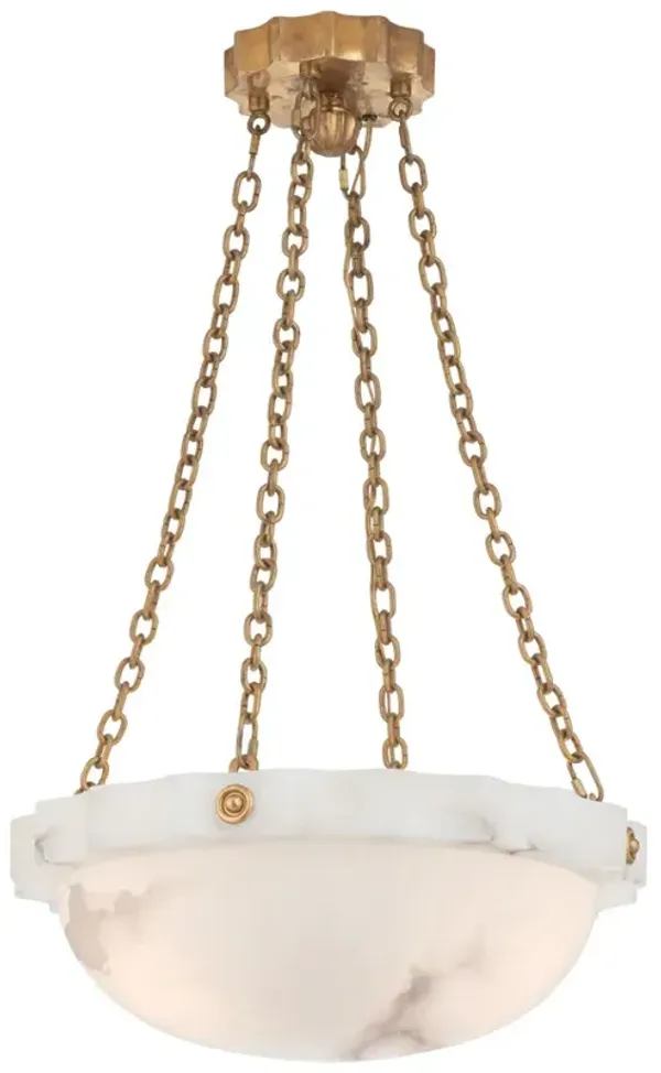 Visual Comfort - Fluted Band Medium Chandelier - Alabaster