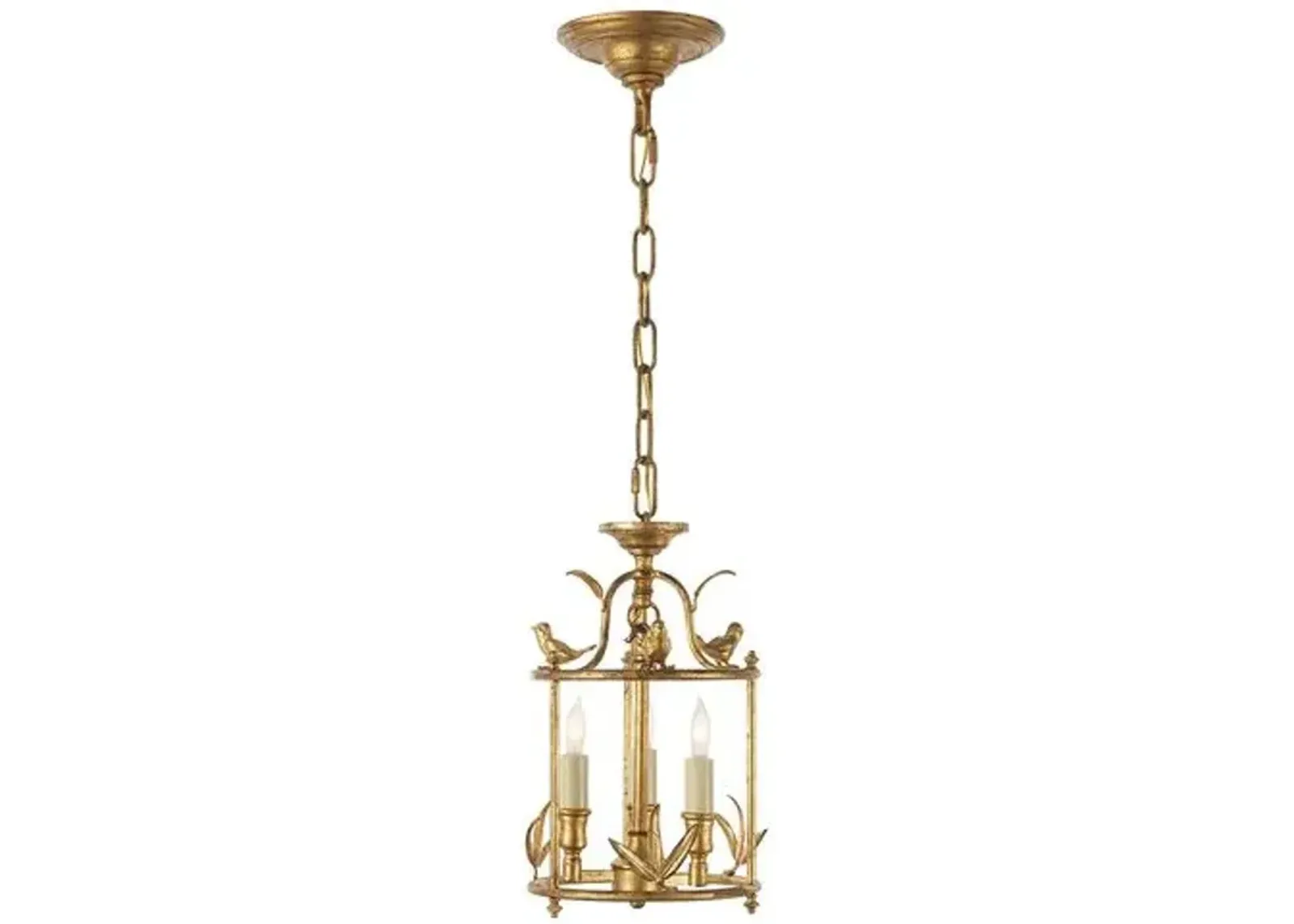 Visual Comfort - Diego Perching Bird Lantern - Gold