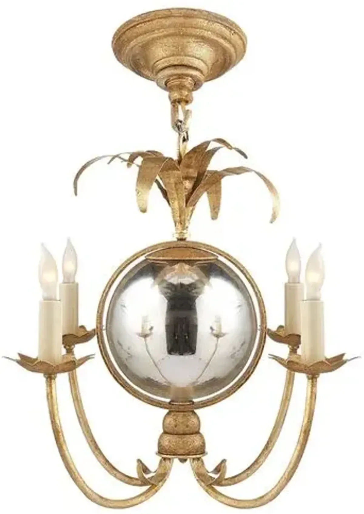 Visual Comfort - Gramercy Mini Chandelier - Gilded Iron - Gold