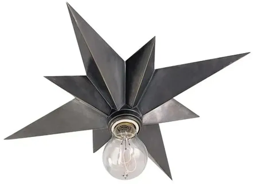 Visual Comfort - Star Flush Mount - Bronze - Black