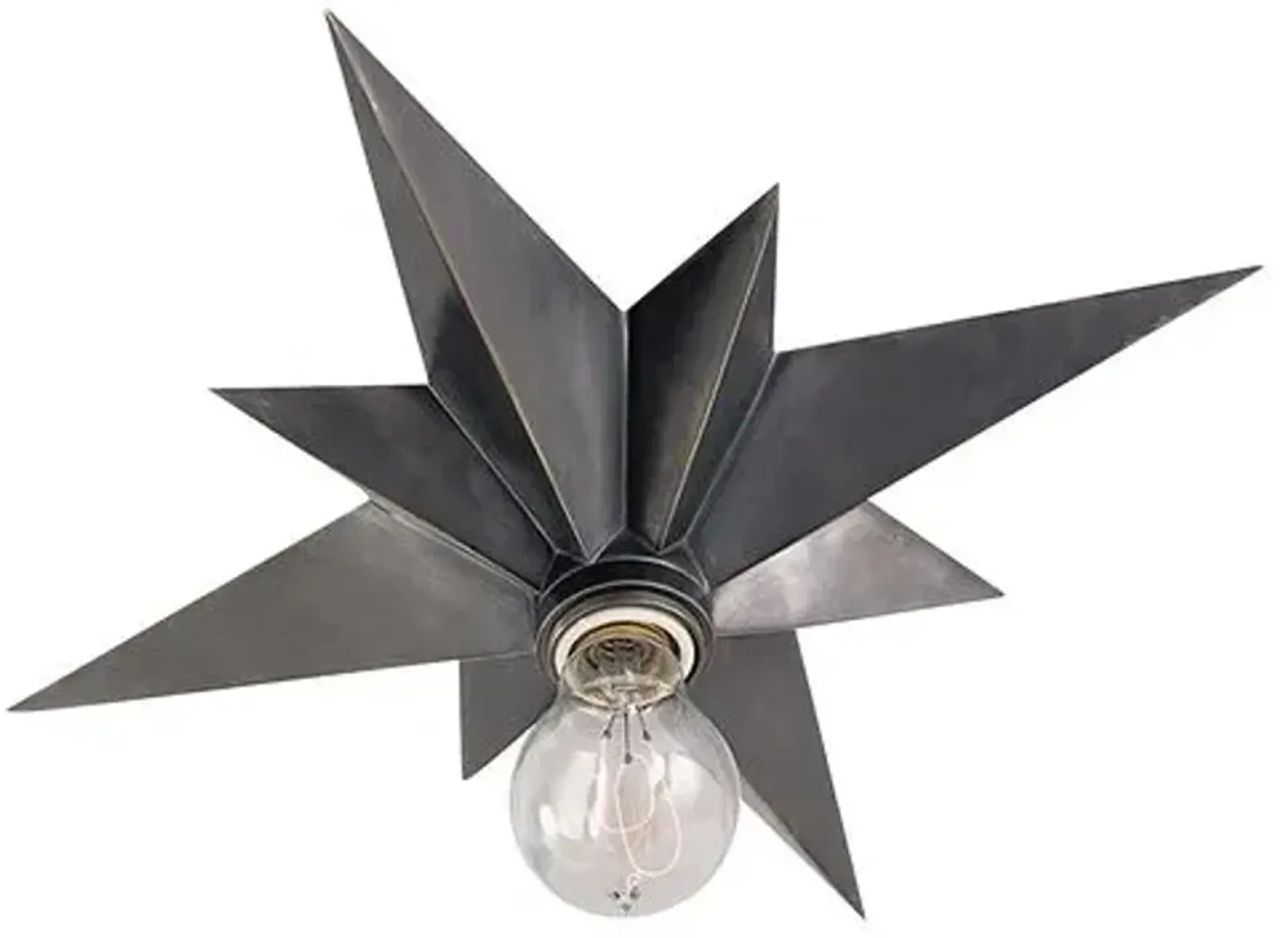 Visual Comfort - Star Flush Mount - Bronze - Black