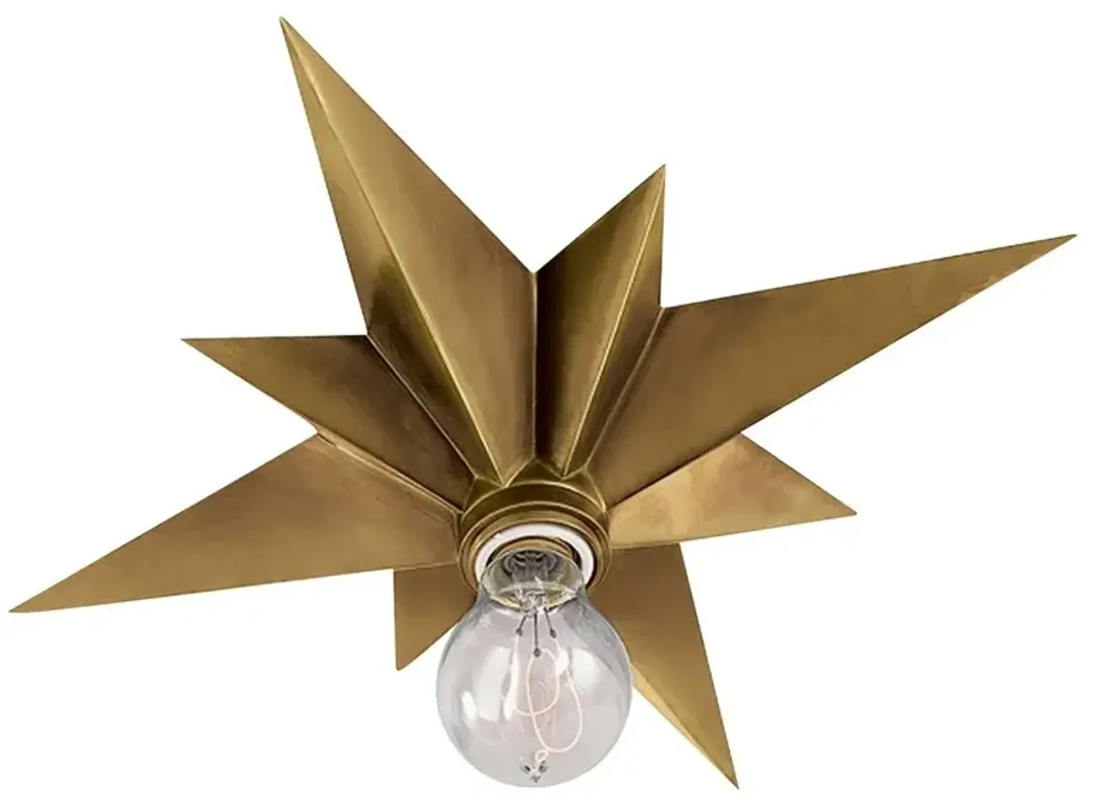 Visual Comfort - Star Flush Mount - Hand-Rubbed Brass - Gold