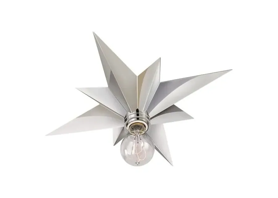 Visual Comfort - Star Flush Mount - Nickel - Silver