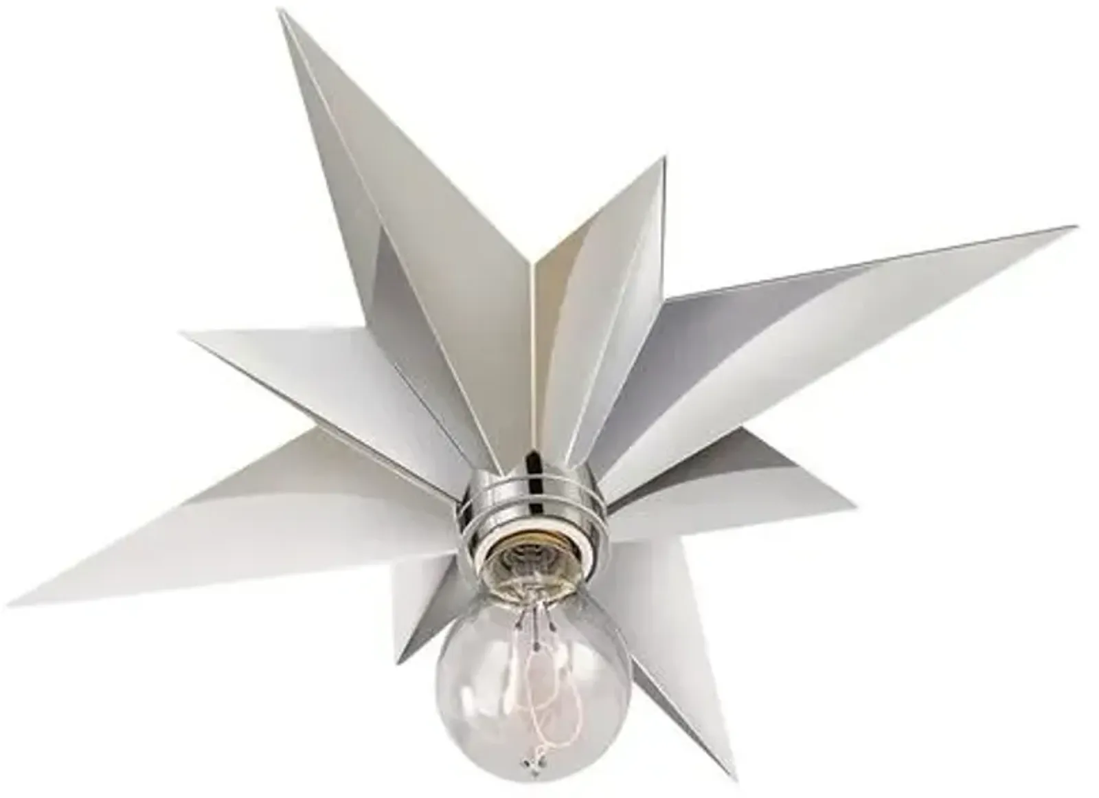 Visual Comfort - Star Flush Mount - Nickel - Silver