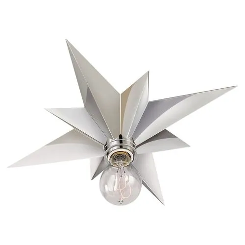 Visual Comfort - Star Flush Mount - Nickel - Silver