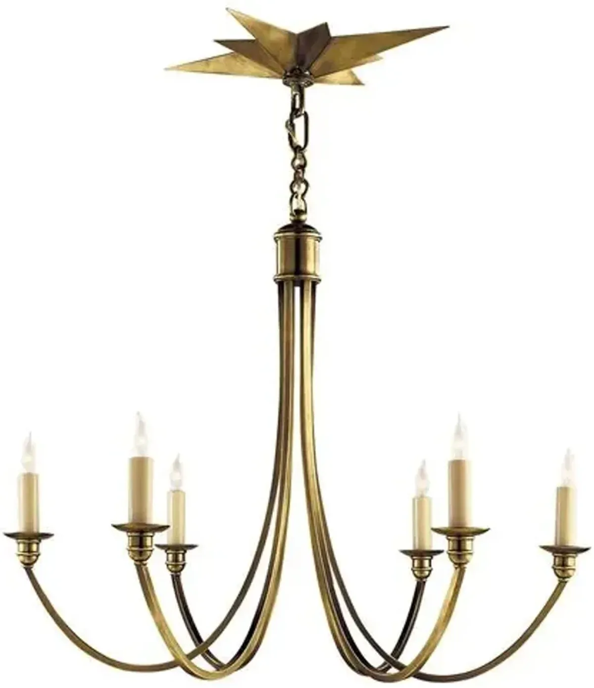 Visual Comfort - Venetian Medium Chandelier - Brass - Gold