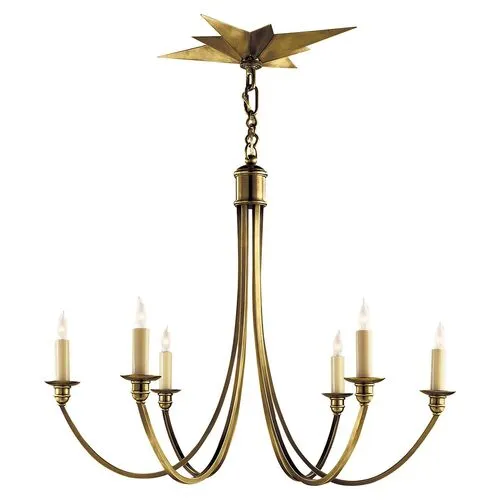 Visual Comfort - Venetian Medium Chandelier - Brass - Gold