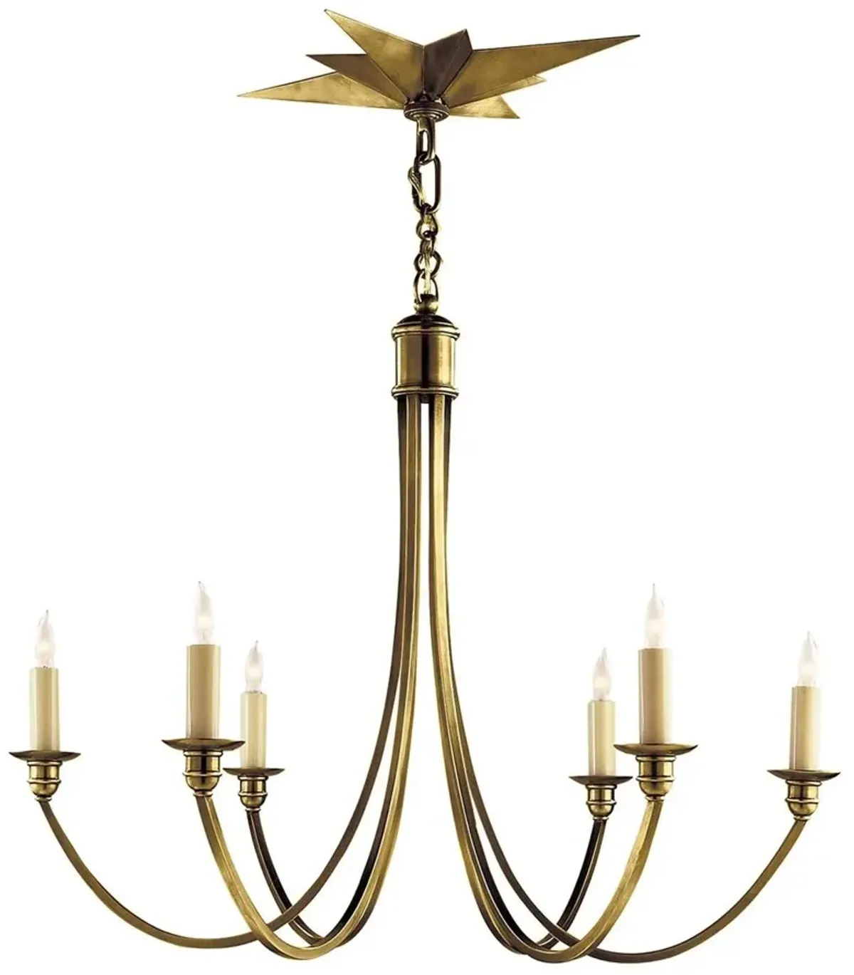 Visual Comfort - Venetian Medium Chandelier - Brass - Gold