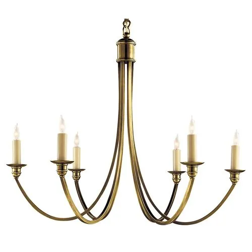 Visual Comfort - Venetian Medium Chandelier - Brass - Gold