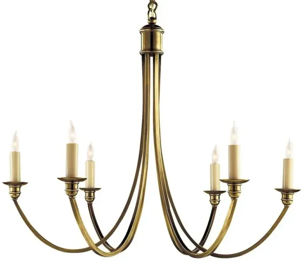 Visual Comfort - Venetian Medium Chandelier - Brass - Gold